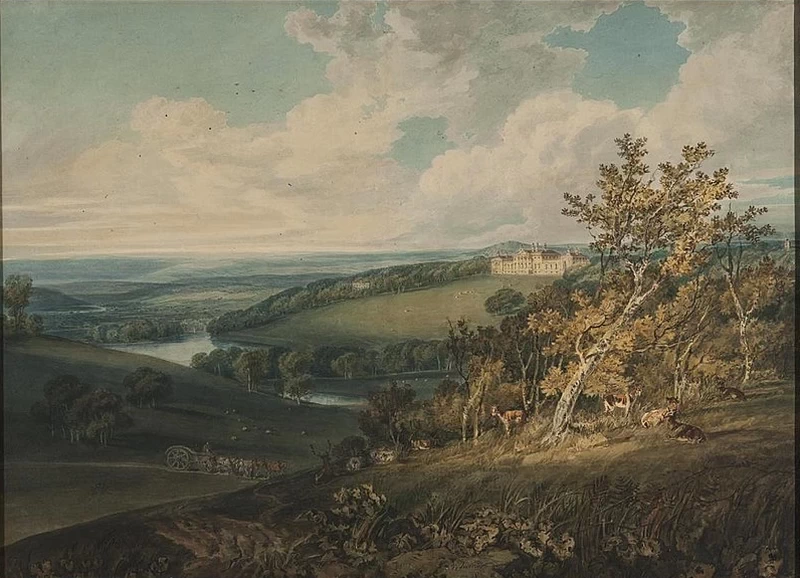 Harewood Castle da sud - est 1798, Harewood House